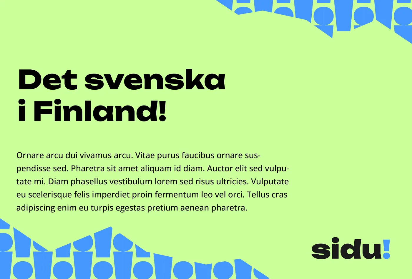 Luonnoksia visuaalisesta ilmeestä ja logosta