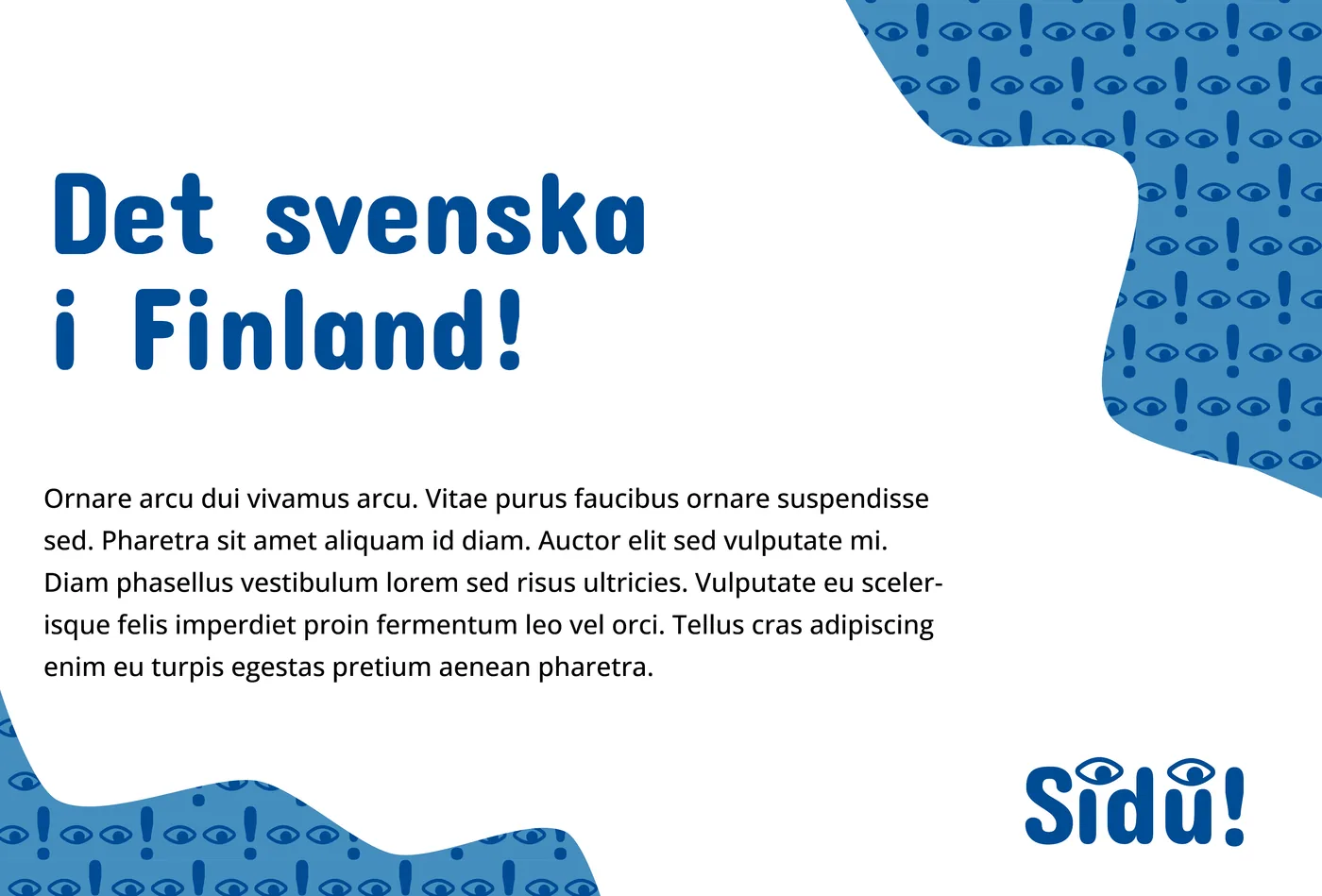 Luonnoksia visuaalisesta ilmeestä ja logosta