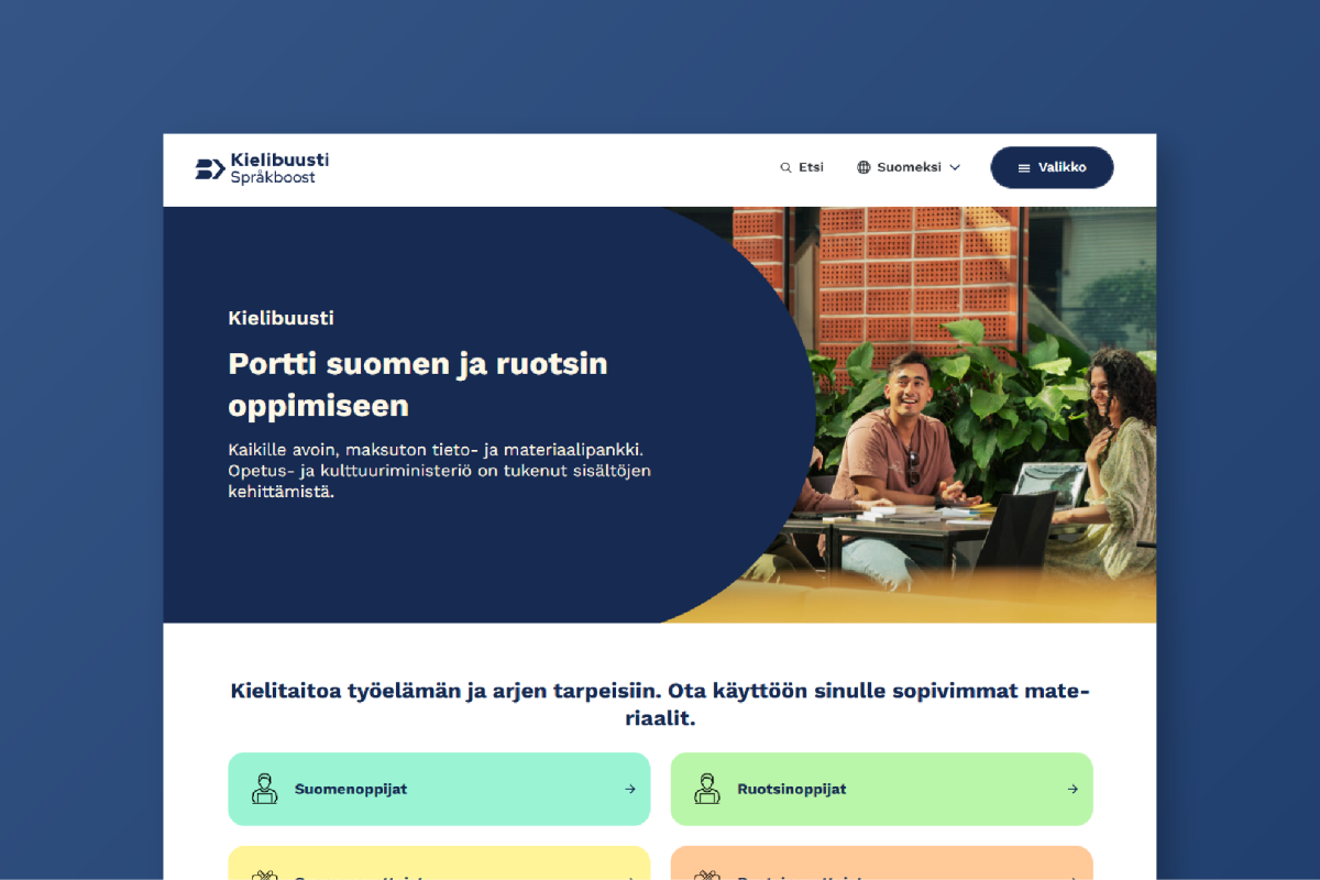 Kielibuusti web portal
